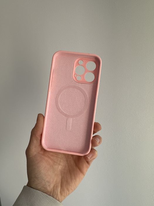 Etui MagSafe różowe do iphone 14 pro max