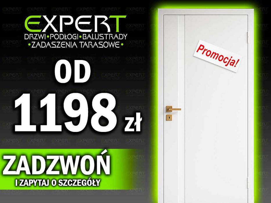 Drzwi wewnętrzne, nowoczesne, montaż, komplet, hit sprzedaży