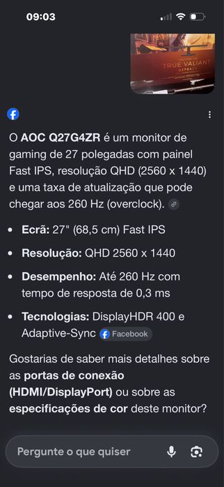 monitor AOC Q27G4ZR