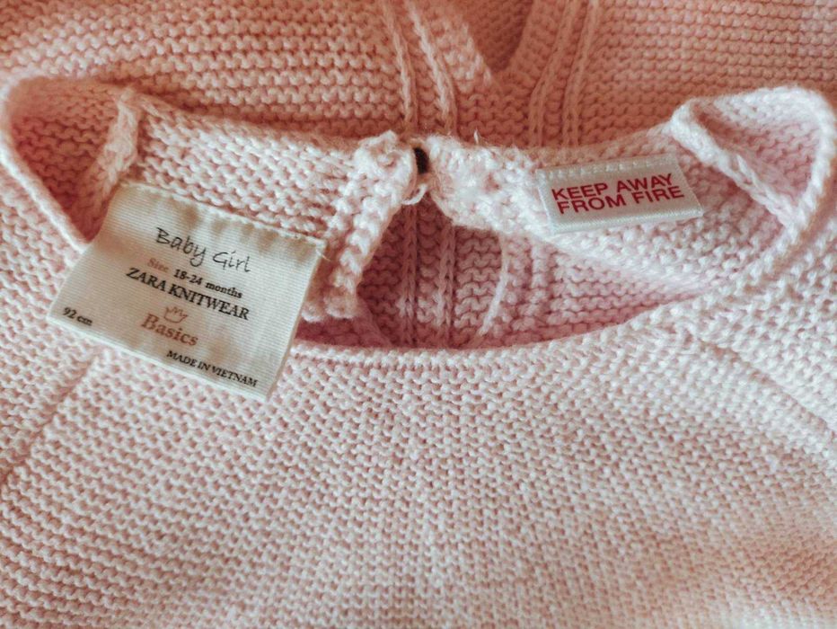 Стильний в'язаний светр Zara Knitwear Basic для дівчинки