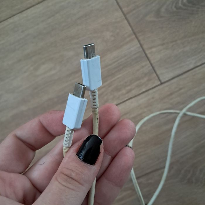 Biały kabel USB C - USB C