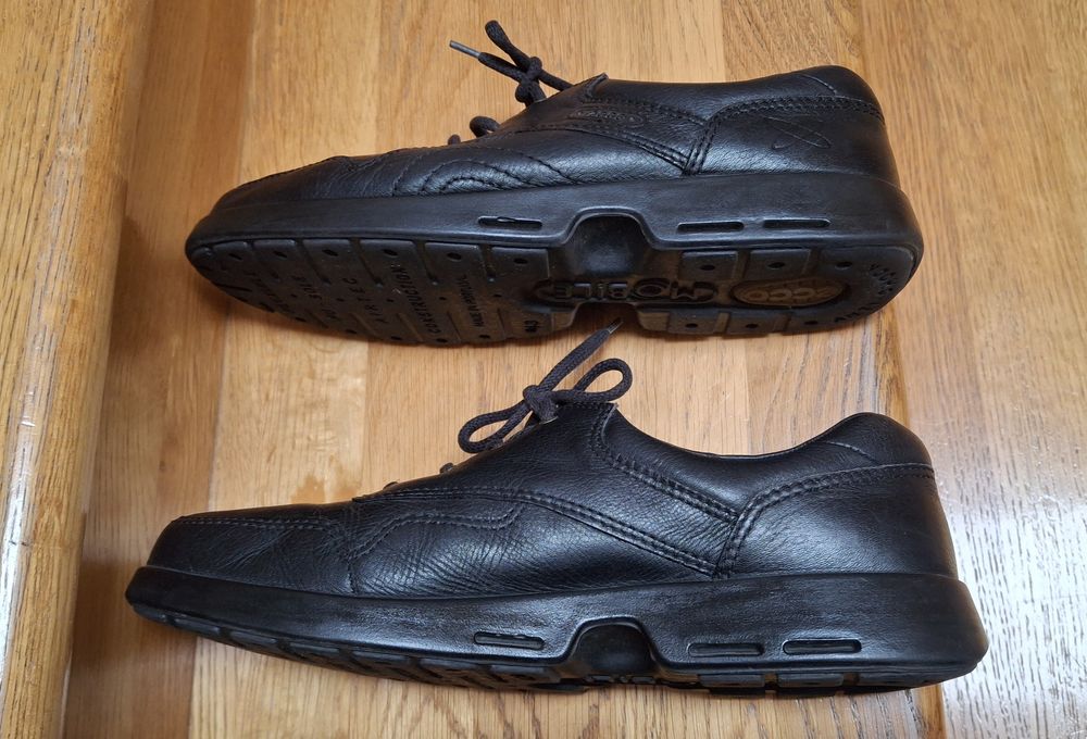 Półbuty męskie skóra czarne Ecco Mobile Eu 43