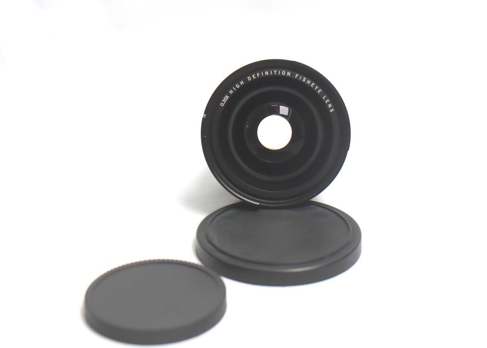 Adaptador fishEye Olho de Peixe função Macro para lentes de rosca 52