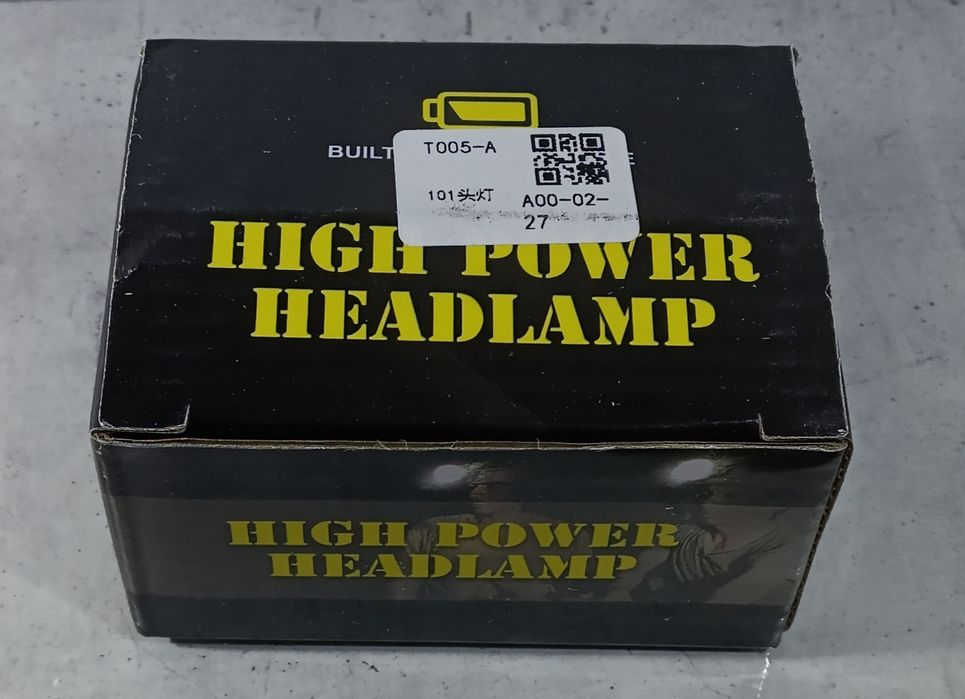 Ліхтар акумуляторний налобний