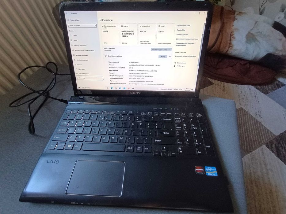 Laptop sony vaio sce151g17m