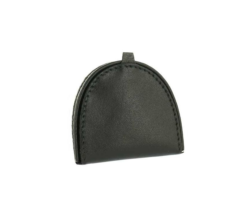 Portfel podkówka skórzana naturalna podkowa PL Produkt czarna skóra