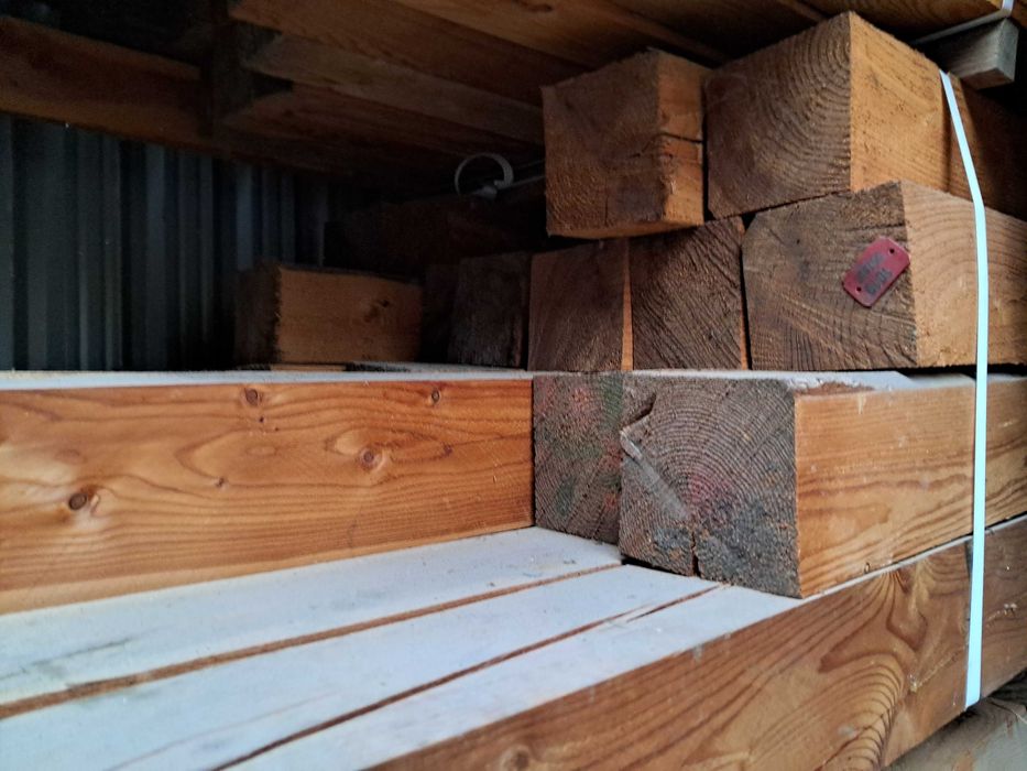 Kantówki belki deski legary na taras drewno modrzew suche sezonowane