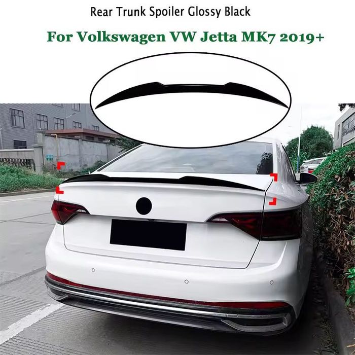 Спойлер Volkswagen Jetta 7 накладка на багажник ляду бленда Джета 7 фольц