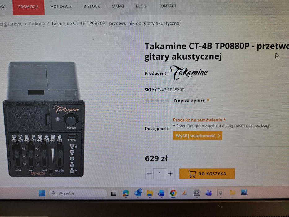 Japońska gitara  elektroakustyczna Sojing