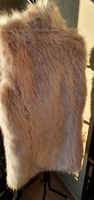 Colete de pêlo beje/Pérola