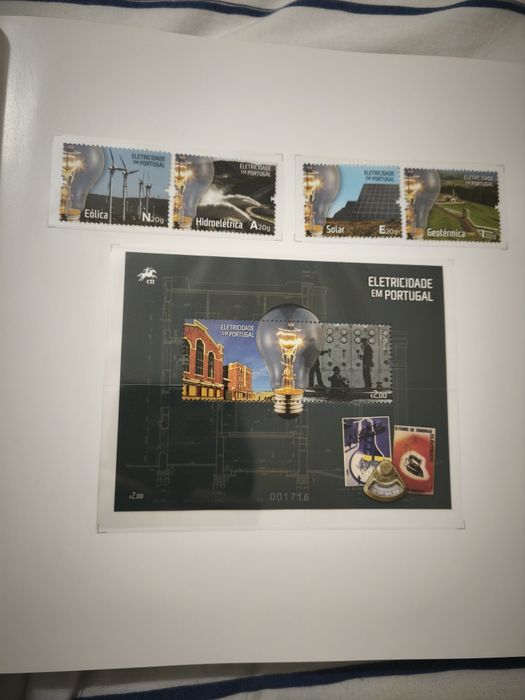 Livro novo de Filatelia "uma história da electricidade em Portugal"