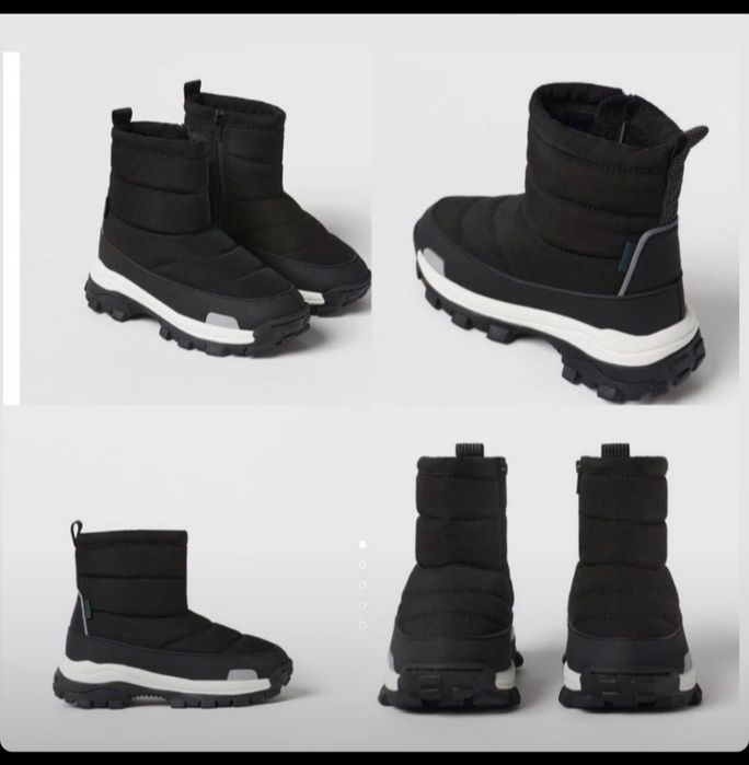 Сапожки термо Zara р 33 и 34  б/у