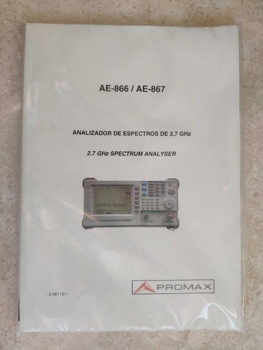 Анализатор спектра PROMAX AE-866. Frequency 9 kHz to 2,7 GHz