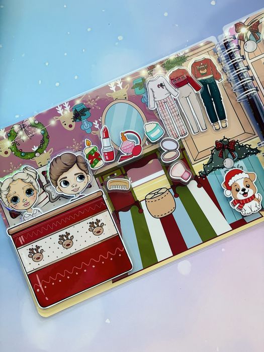 Атьбом на липучках Зимова казка