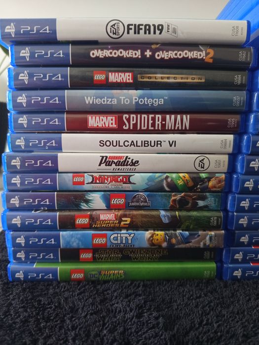 Gry ps4 LEGO Spiderman uncharted wiedźmin RDR  cyberpunk  assassin's