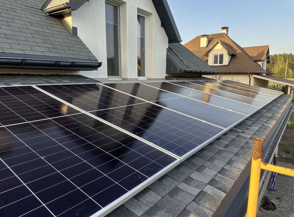 Солнечные панели установить панель фасад дома  монтаж солнечной станци