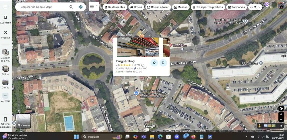 Terreno na Av. da República em Matosinhos, em frente ao Burguer King