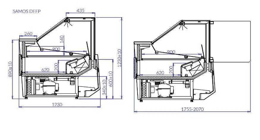 Lada chłodnicza IGLOO SAMOS 2.5m+2.5m+2m. I inne urządzenia. GWARANCJA