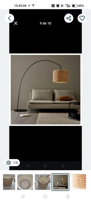 IKEA Lergryn candeeiro/abatjour