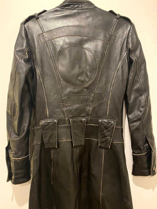 Casaco de cabedal comprido, 34