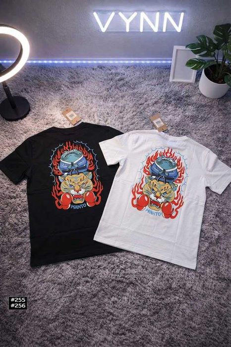 Большой Принт MANTO Diablo Devil • Новая Футболка МАНТО Диабло Девил • XS S M L XL XXL