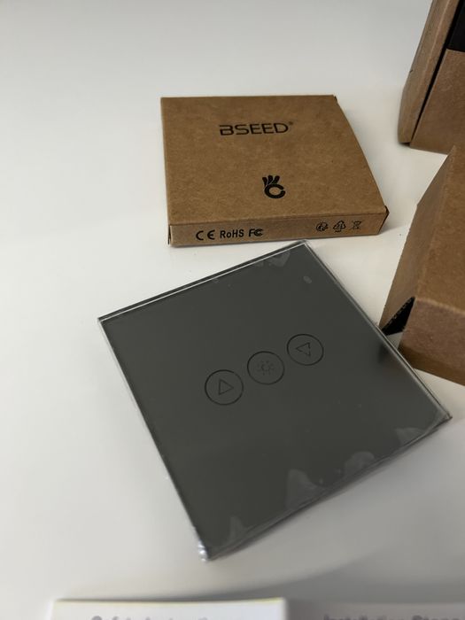 Touch Switch Smart Home włącznik szklany srebrny nowy zestaw