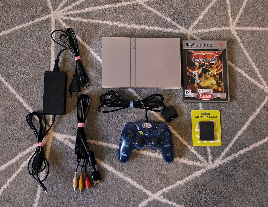 Konsola SONY PlayStation 2 Slim PS2 SCPH-77004 Date Code 7D + Tekken 5