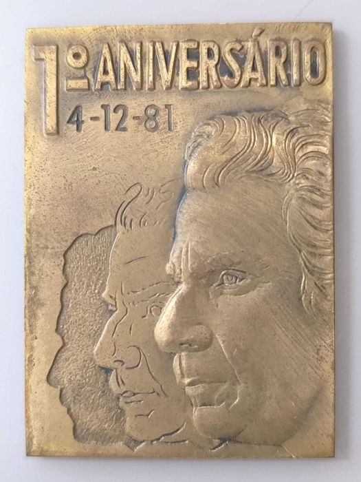 Medalha Comemorativa 1º Aniversário Morte do Dr. Francisco Sá Carneiro