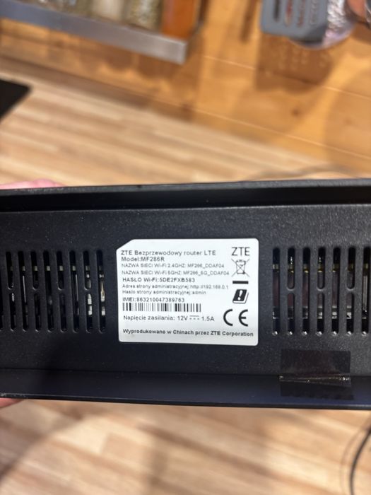 Router ZTE MF 286R na SIM