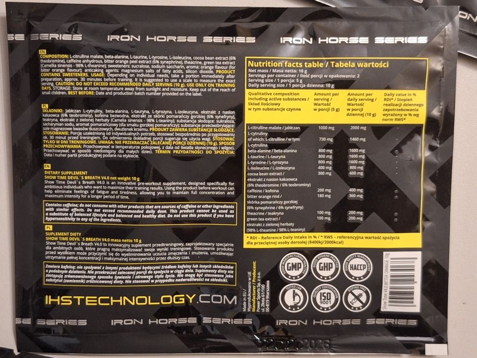 Przedtreningówka 3x IHS technology ST show time