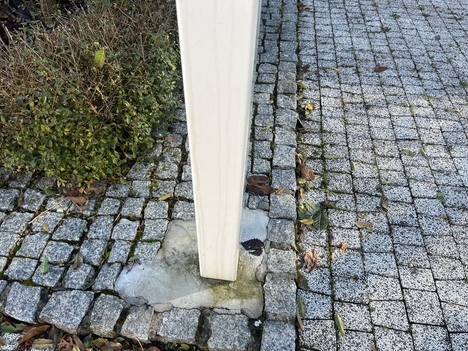 Pargola altana konstrukcja biała