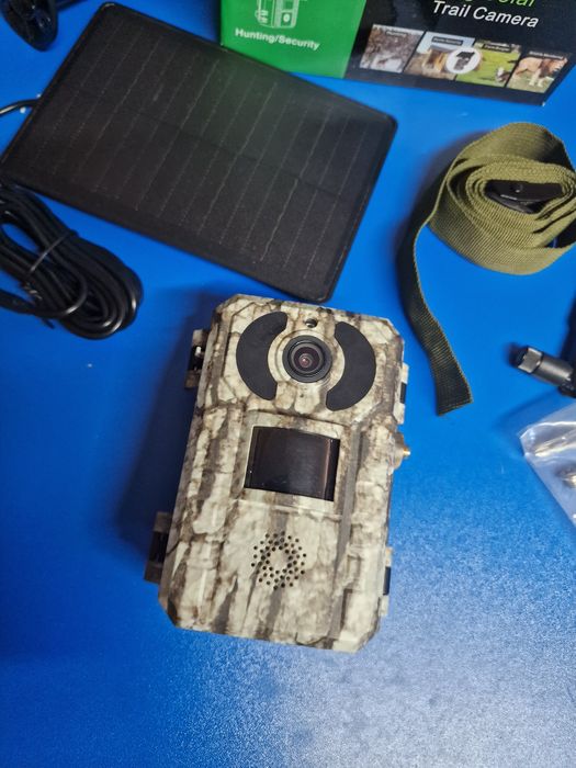 câmara de caça 4G com painel solar (comumente designada como 4G Solar Trail Camera)