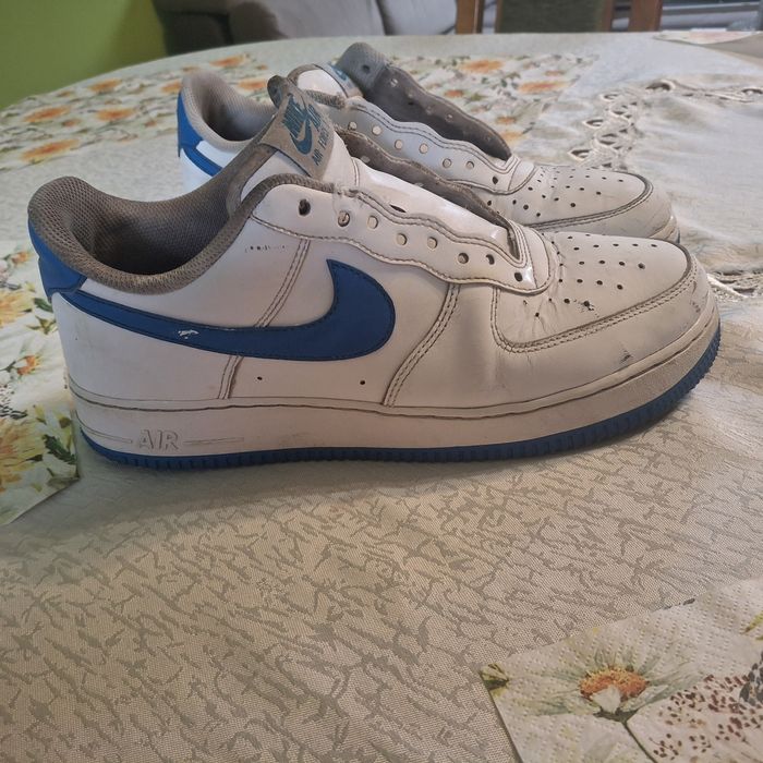 Buty nike biało niebieskie