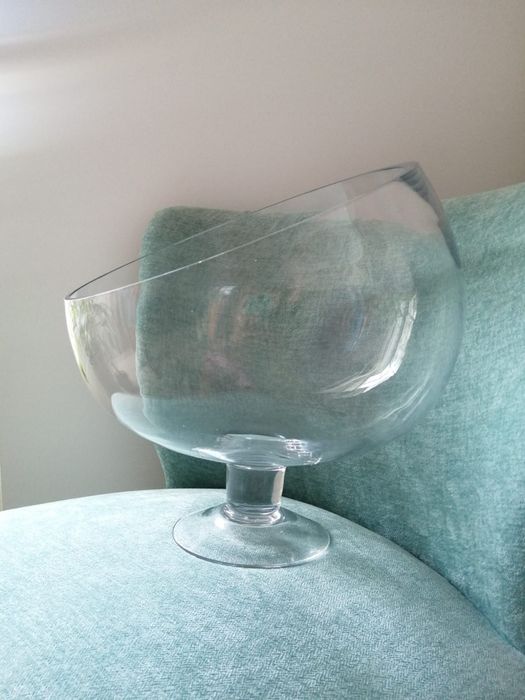 Peça de decoração em vidro