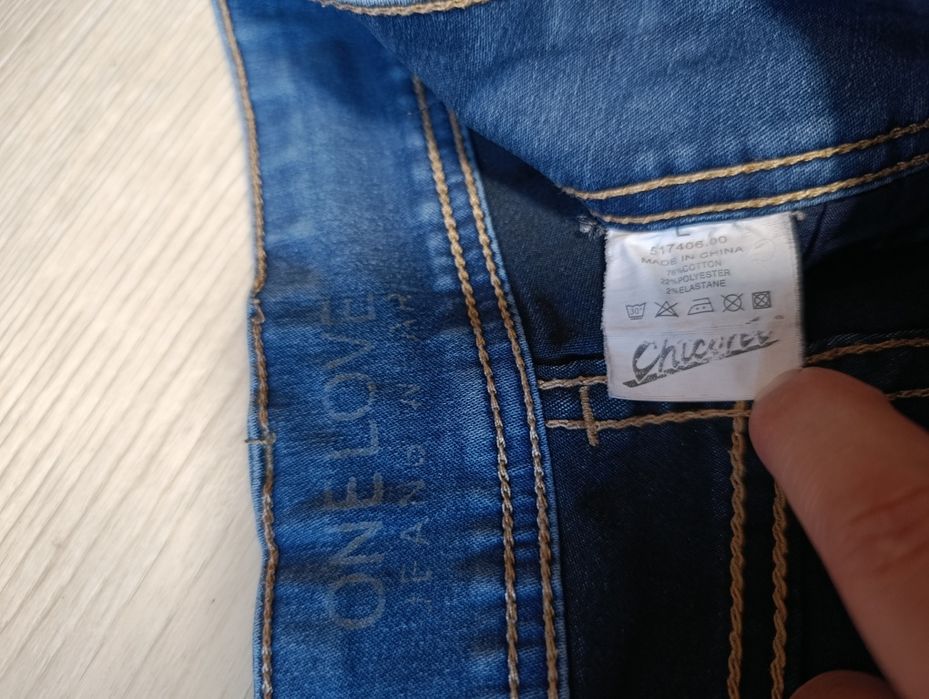 Джинсові штани жіночі, L розмір, низька посадка