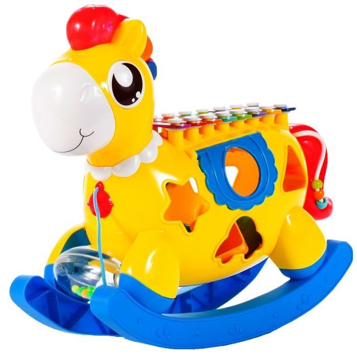 Konik Interaktywny Sorter Cymbałki Światło Dźwięk