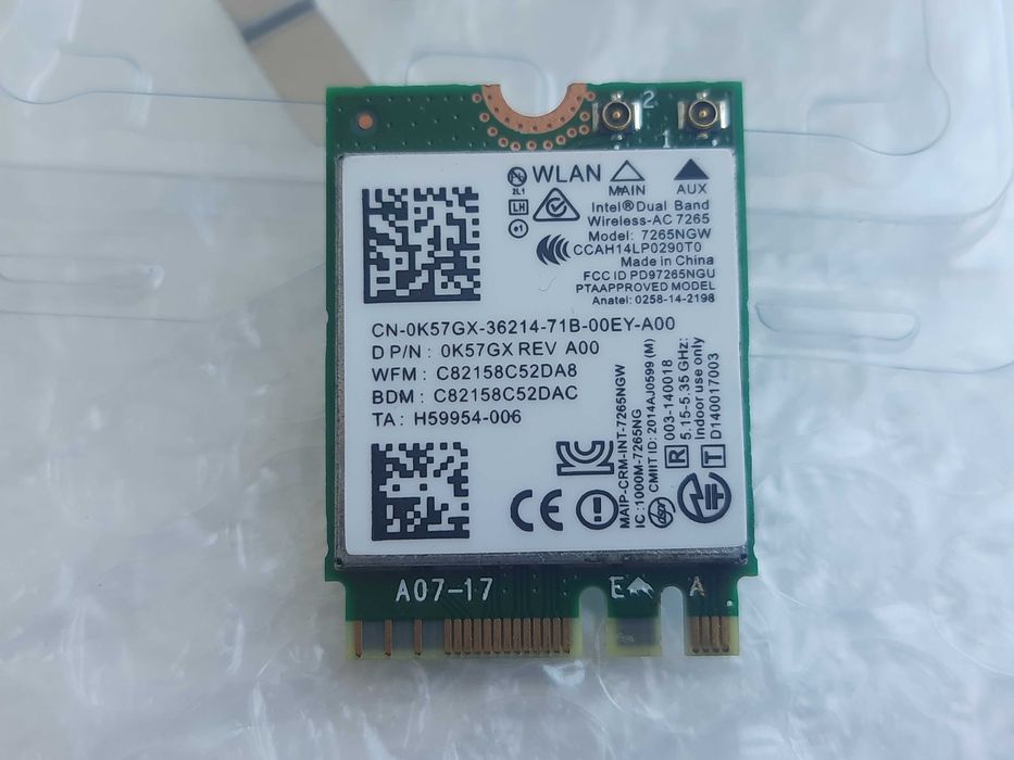 Новий Wi-Fi модуль Intel 7265 HMW M.2 (NGFF) + Bluetooth