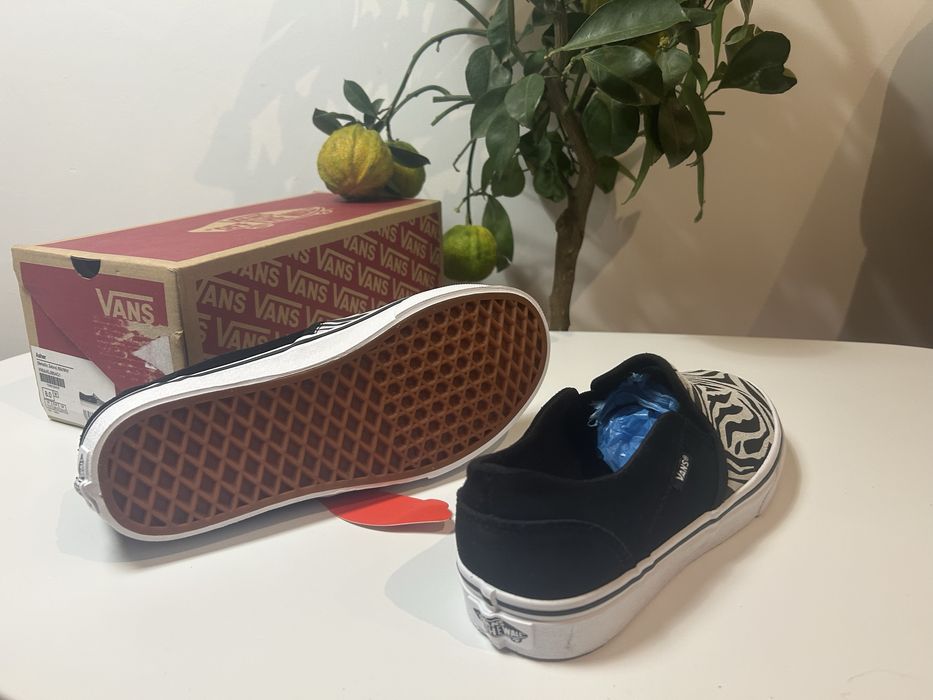 Uniwersal / Vans Asher Metatallic Zebra Slip On Skate Shops