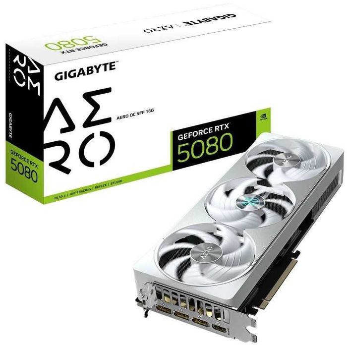 Gigabyte GeForce RTX 5080 AERO OC SFF W Graphics Card, 16 GB GDDR764552531515266120