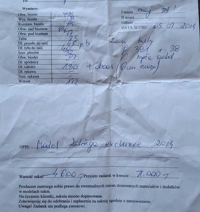 Suknia ślubna plus narzutka