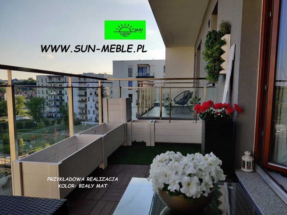 Donica drewniana 90x40x40 IMPREGNOWANA-KOLORY "" sun-meble.pl ""