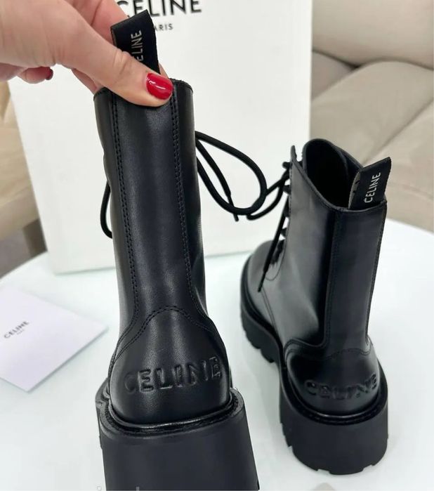 Чоботи Celine з камінцями на підошві.Нові з повним упакуванням