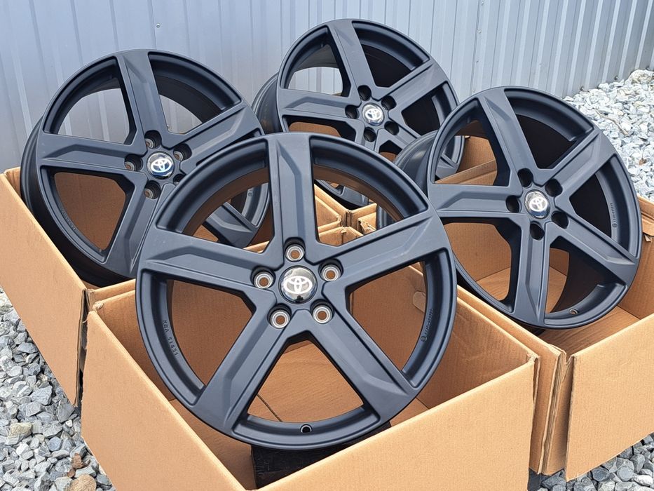 Alufelgi TOYOTA 18 5x114 C-HR Auris Corolla Avensis Yaris Cross Czarne BROCK