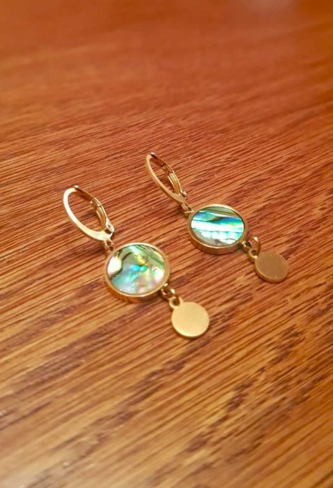 Kolczyki z muszlą Paua na ochronę