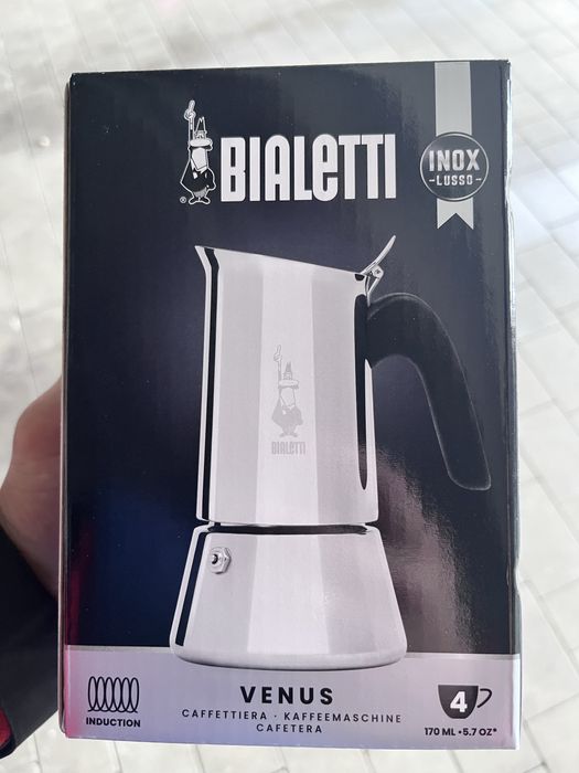 Bialetti Venus 4oz nowa, nierozpakowana, indukcja. Kawiarka!