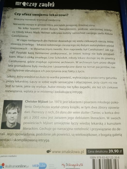 Christer Mjaset "Lekarz, który wiedział za dużo"