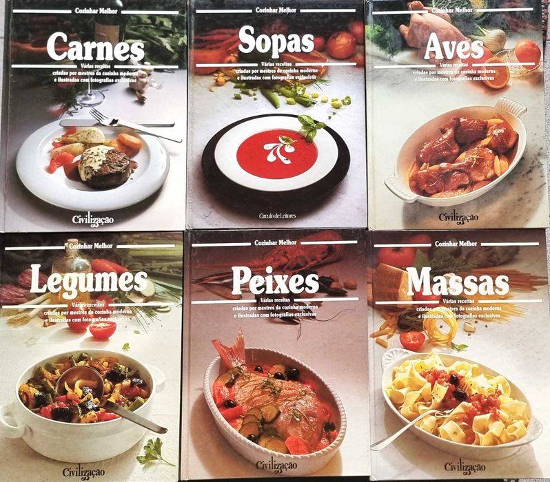 Livros de Culinária "Cozinhar Melhor" - 10 volumes