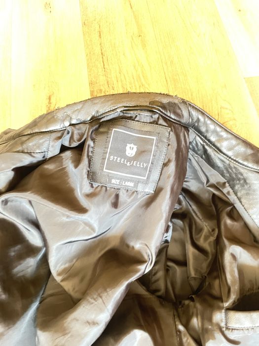 Skorzana ramoneska męska