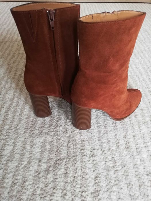 Buty, botki brąz /camel, Mango, r. 36.