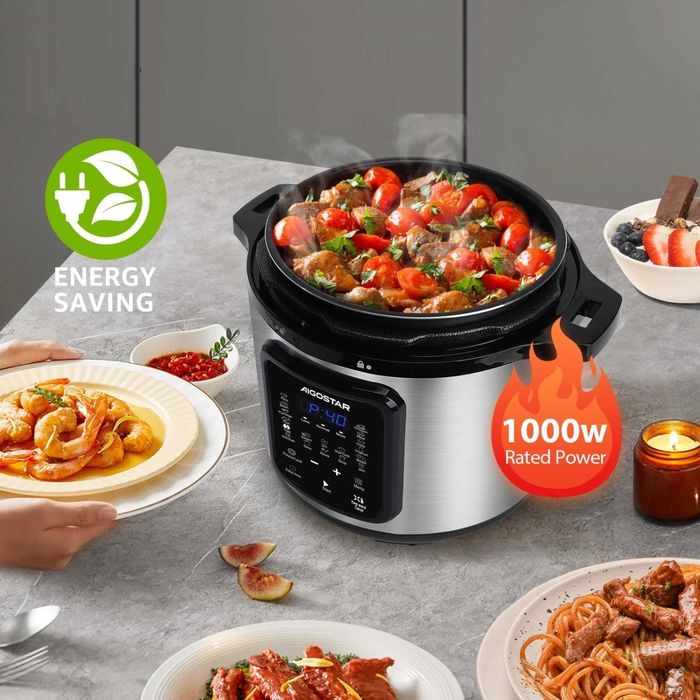 Szybkowar Parowar MULTICOOKER Aigostar B302024EH 6L 1000W 18 FUNKCJI